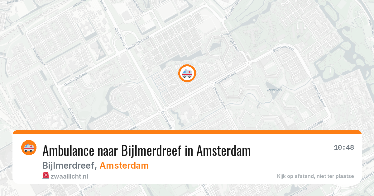 Ambulance naar Bijlmerdreef in Amsterdam — 12 aug 2026