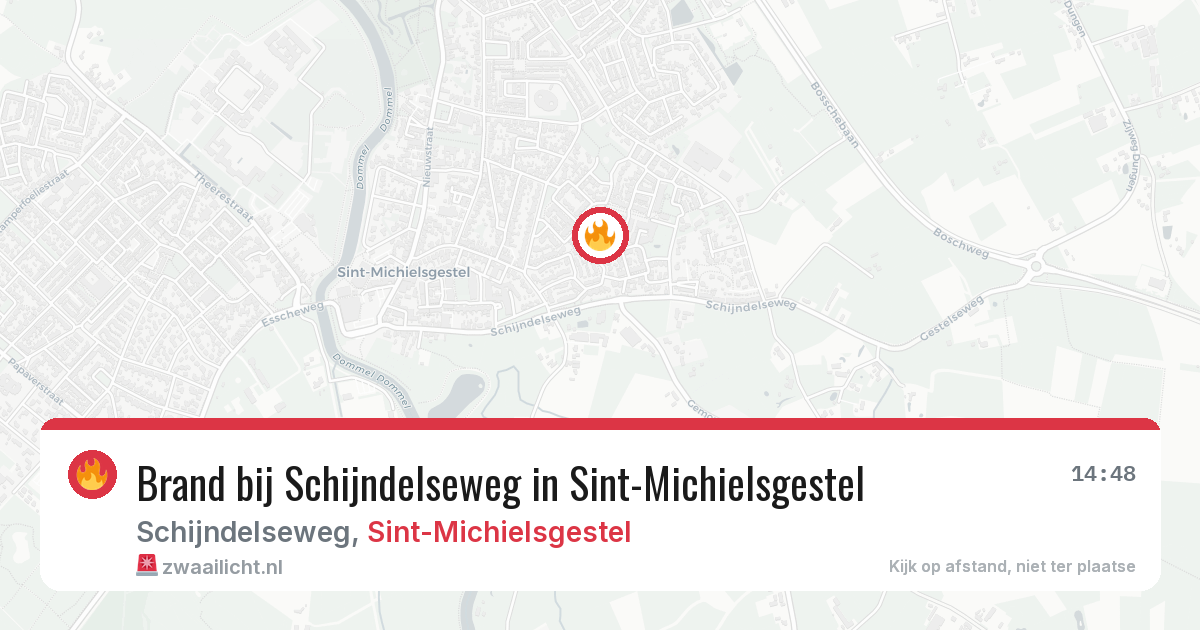 Brand bij Schijndelseweg in Sint-Michielsgestel — 3 aug 2026
