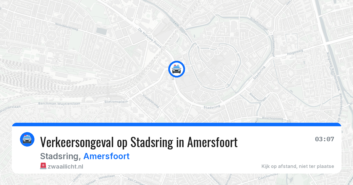 Verkeersongeval op Stadsring in Amersfoort — 31 mei 2026