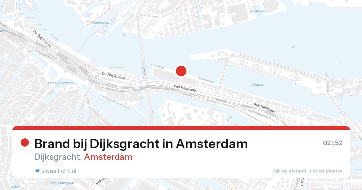 Brand bij Dijksgracht in Amsterdam — 27 aug 2026
