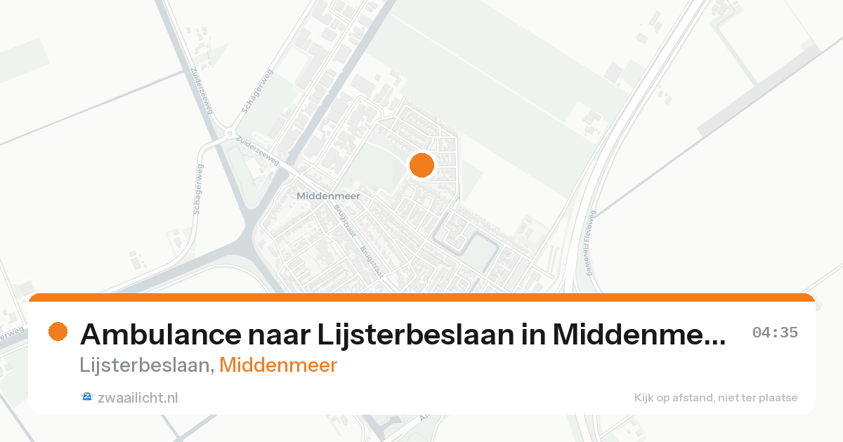Ambulance naar Lijsterbeslaan in Middenmeer — 8 feb 2026