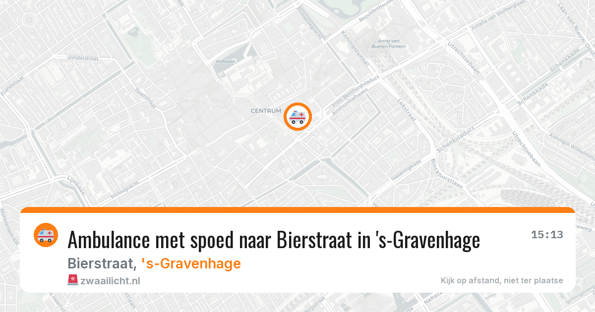 Ambulance met spoed naar Bierstraat in 's-Gravenhage — 24 jun 2026