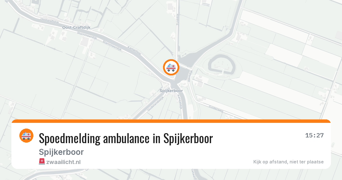 Spoedmelding ambulance in Spijkerboor — 16 mei 2026