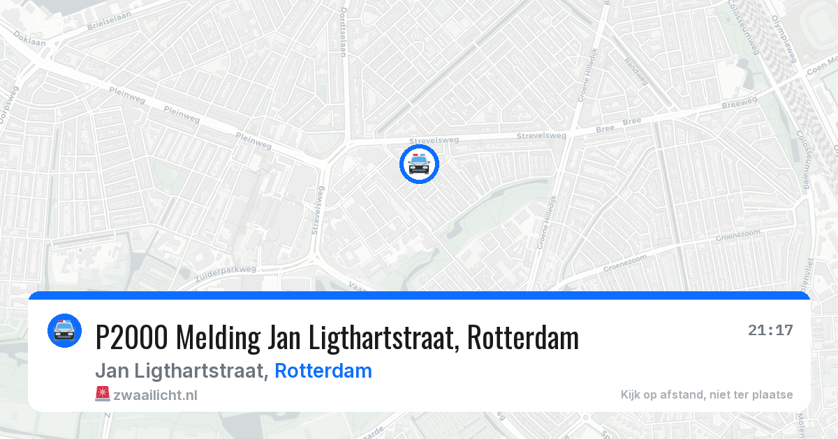 P2000 Melding Jan Ligthartstraat, Rotterdam — 6 apr 2026