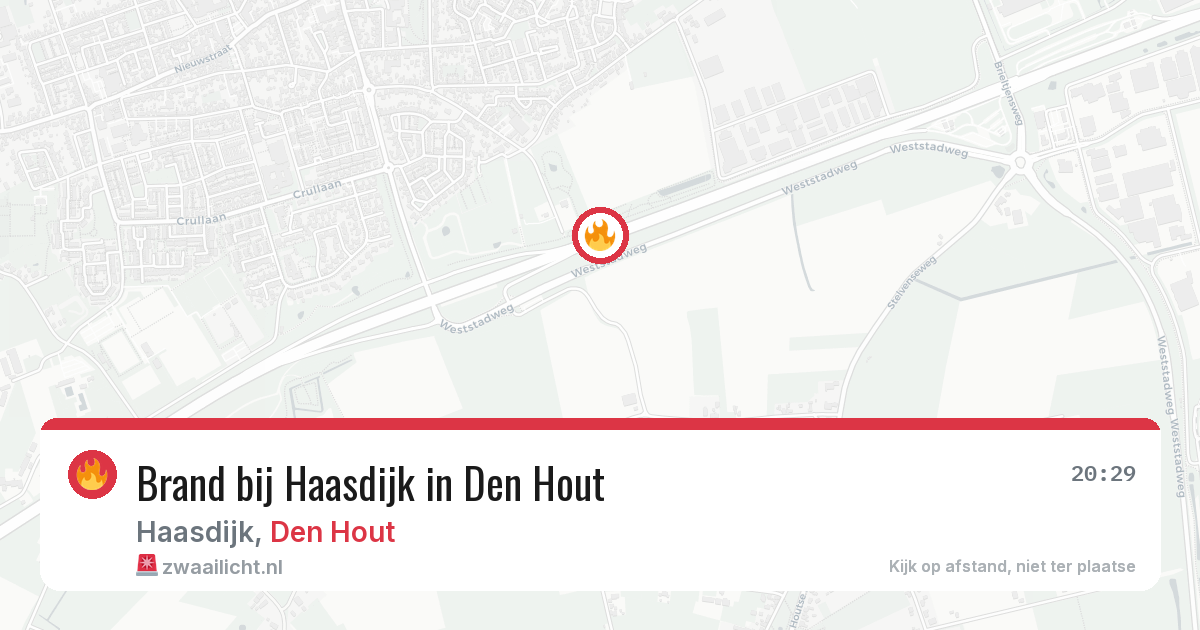 Brand bij Haasdijk in Den Hout — 9 mrt 2026