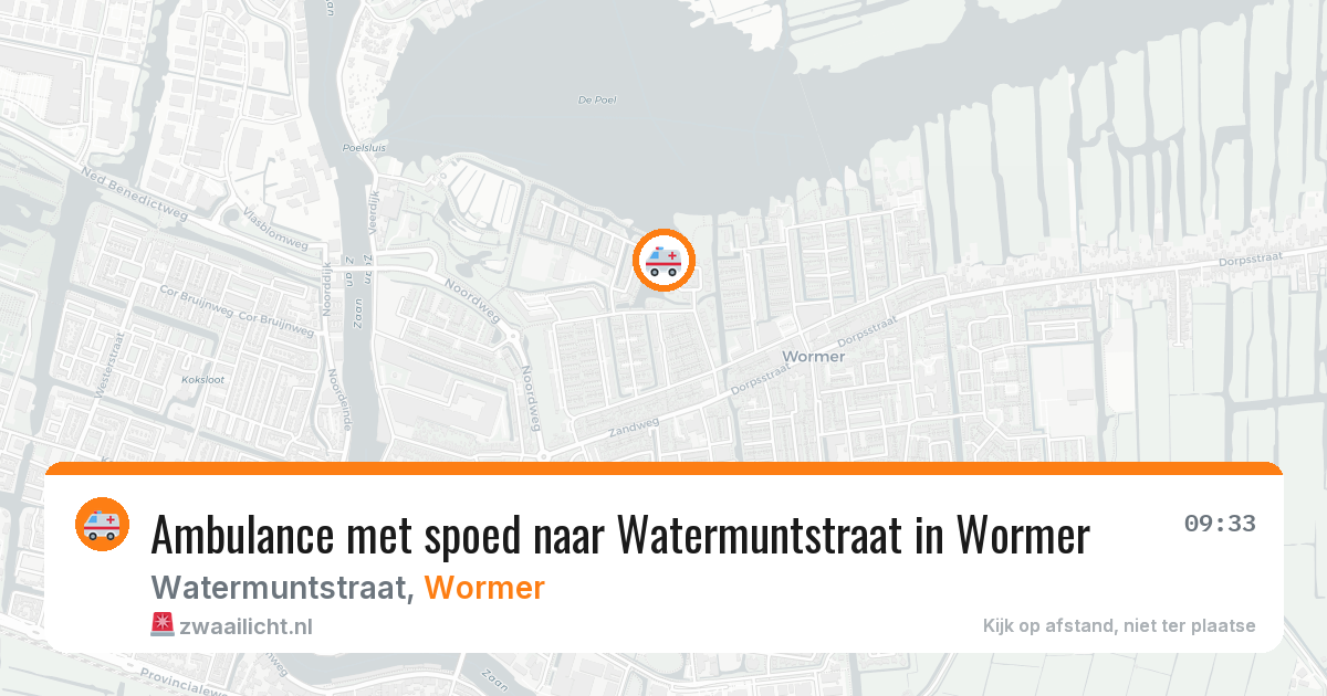 Ambulance met spoed naar Watermuntstraat in Wormer — 2 mei 2026