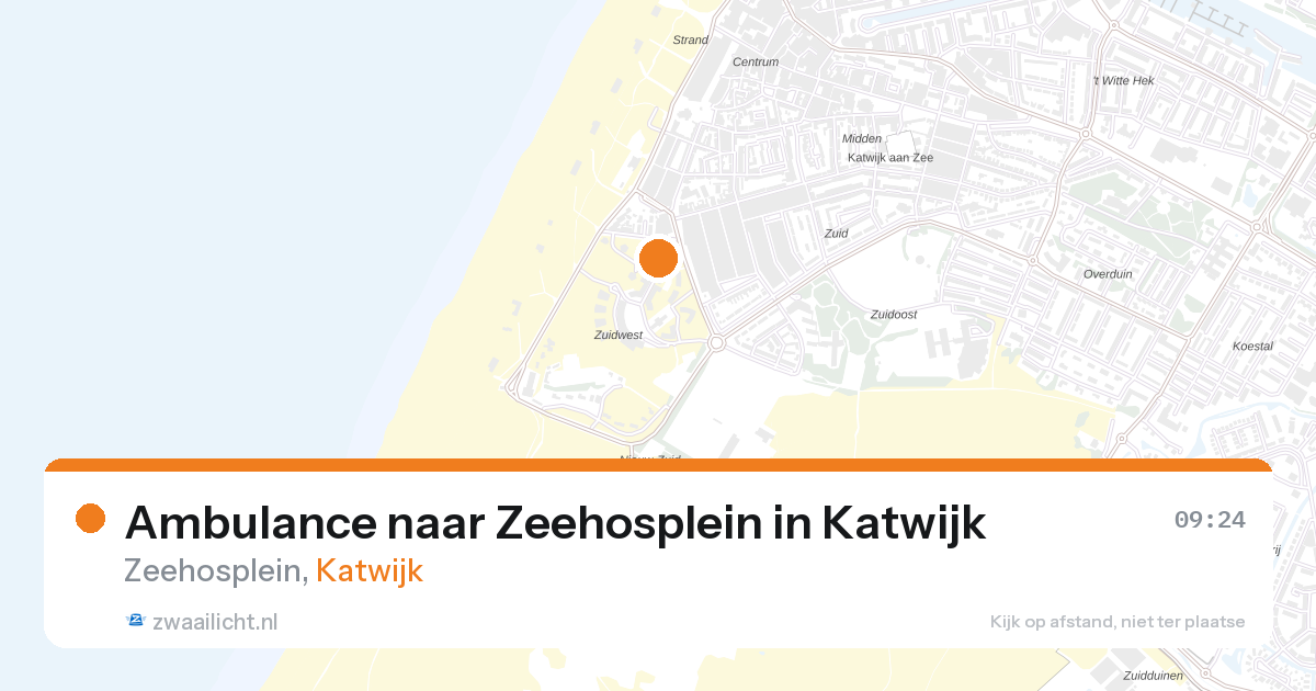 Ambulance naar Zeehosplein in Katwijk — 15 mei 2026