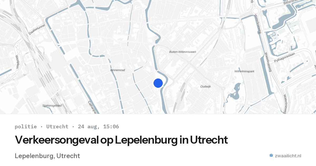 Verkeersongeval op Lepelenburg in Utrecht — 19 mei 2026