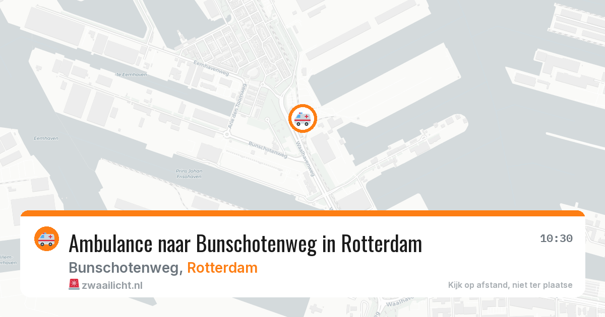 Ambulance naar Bunschotenweg in Rotterdam — 8 jun 2026