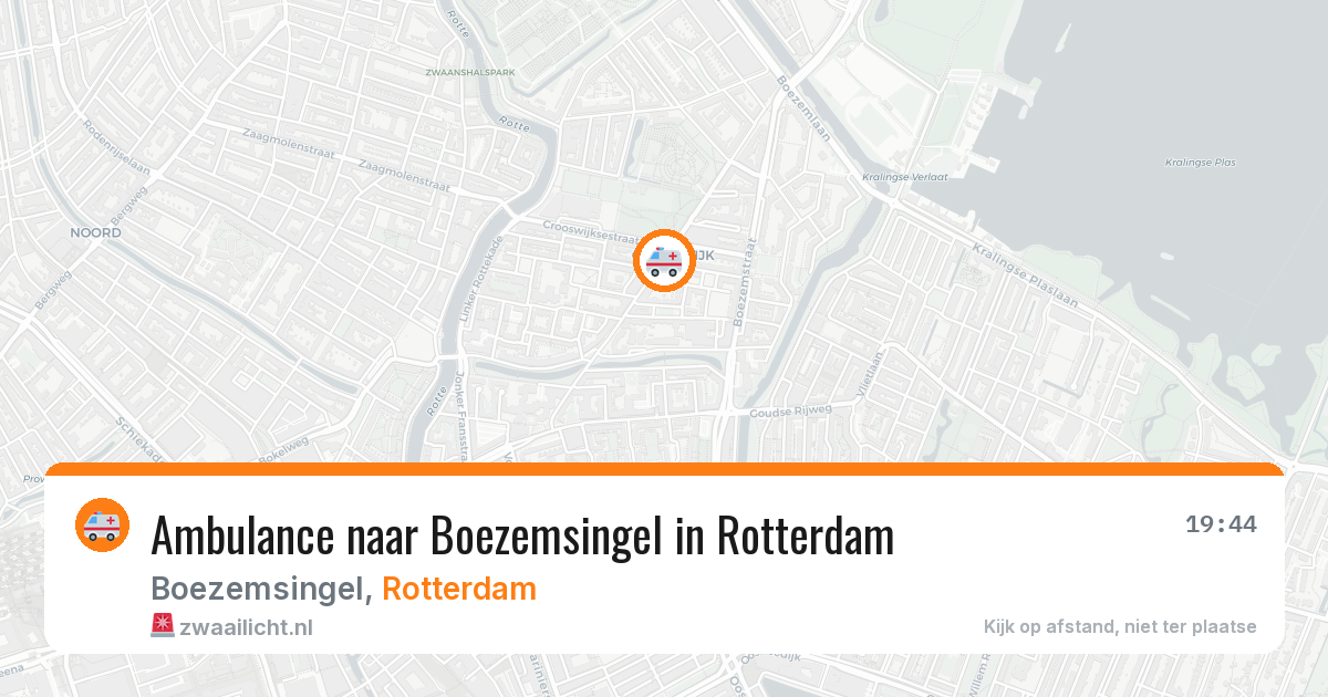 Ambulance naar Boezemsingel in Rotterdam — 12 jul 2026