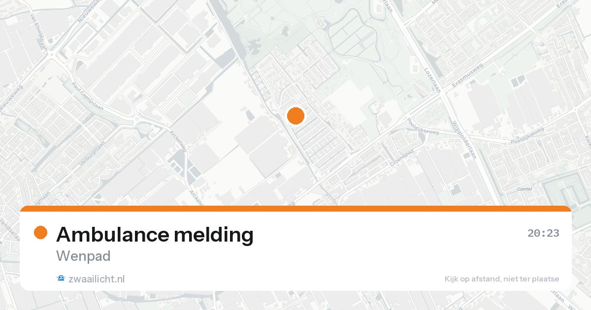 Ambulance melding — 31 jan 2026