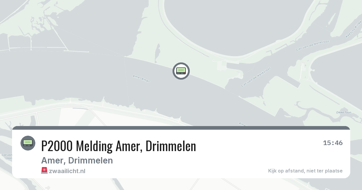 P2000 Melding Amer, Drimmelen — 27 jun 2026