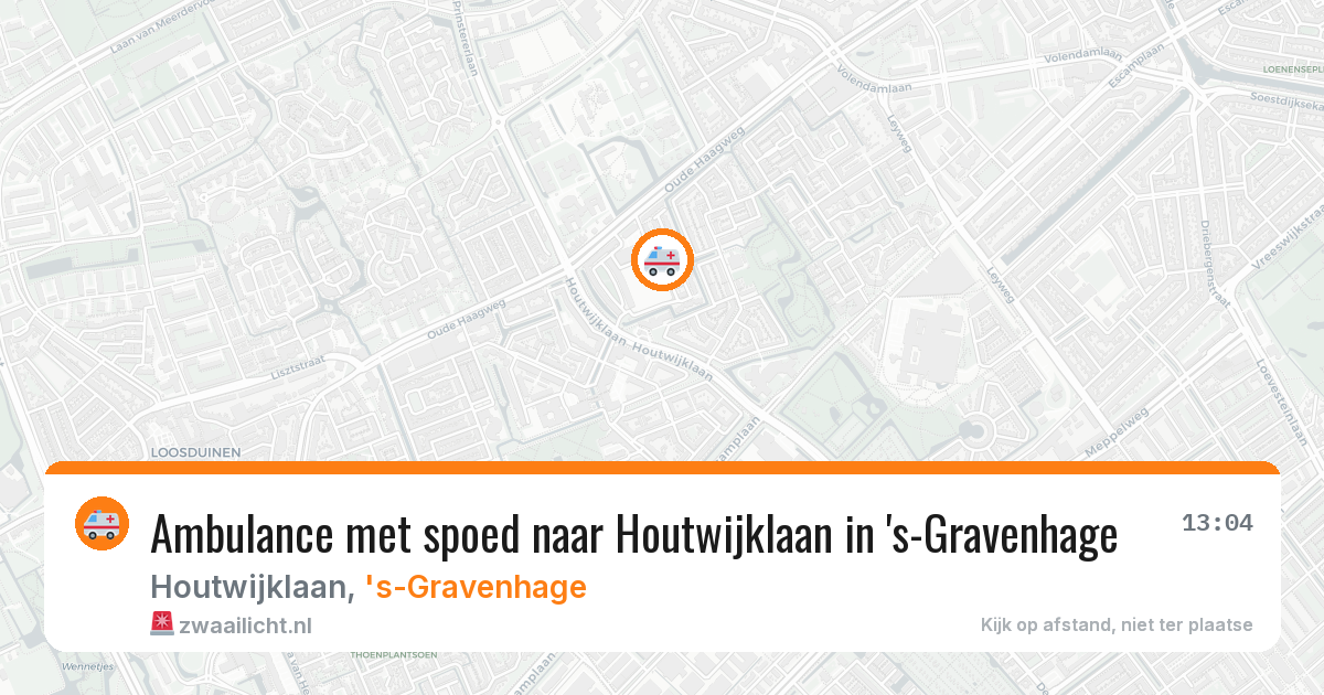 Ambulance met spoed naar Houtwijklaan in 's-Gravenhage — 4 mrt 2026