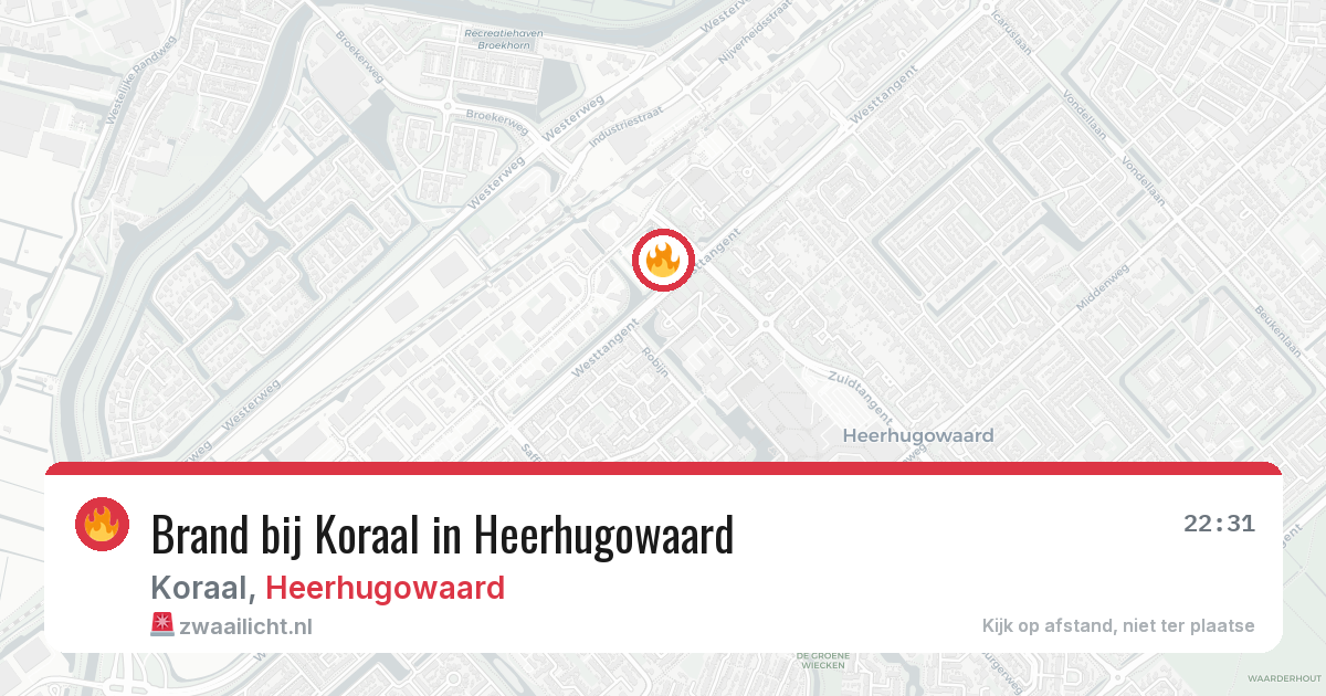 Brand bij Koraal in Heerhugowaard — 12 feb 2026