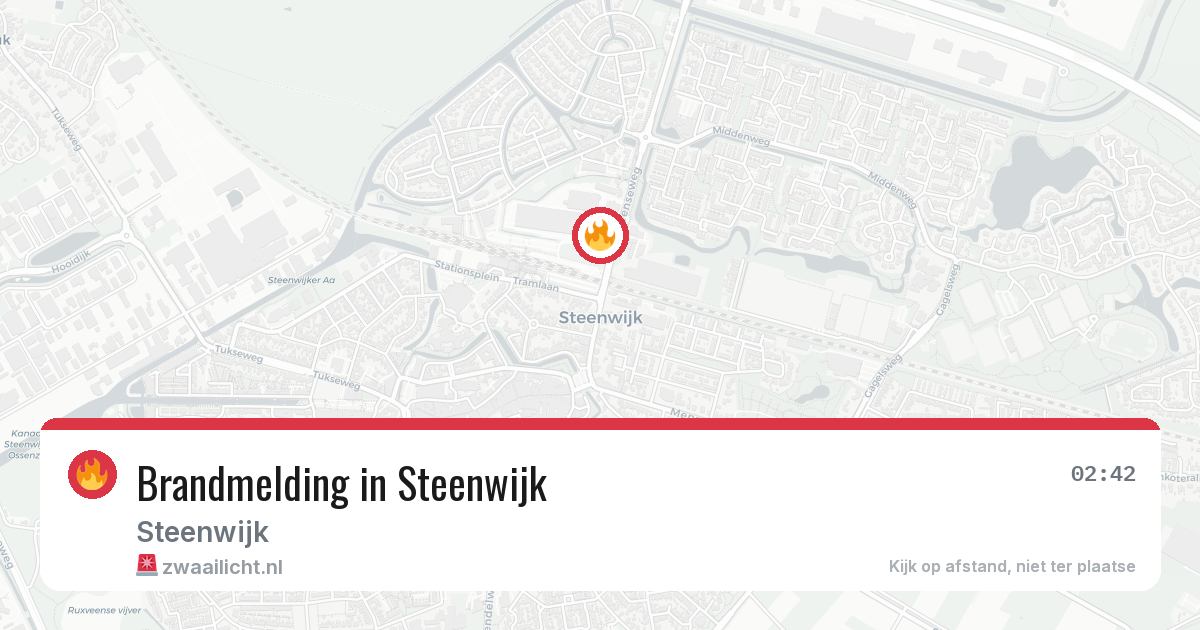 Brandmelding in Steenwijk — 5 jun 2026