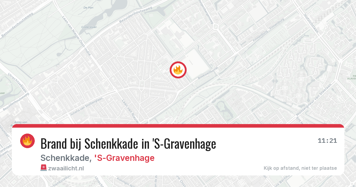 Brand bij Schenkkade in 'S-Gravenhage — 23 jul 2026