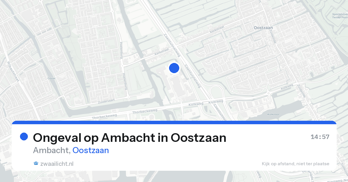 Ongeval op Ambacht in Oostzaan — 22 aug 2026