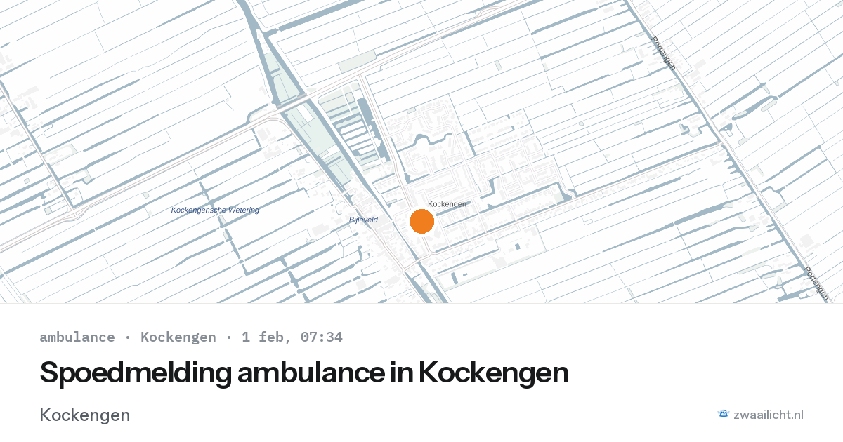 Spoedmelding ambulance in Kockengen — 1 feb 2026
