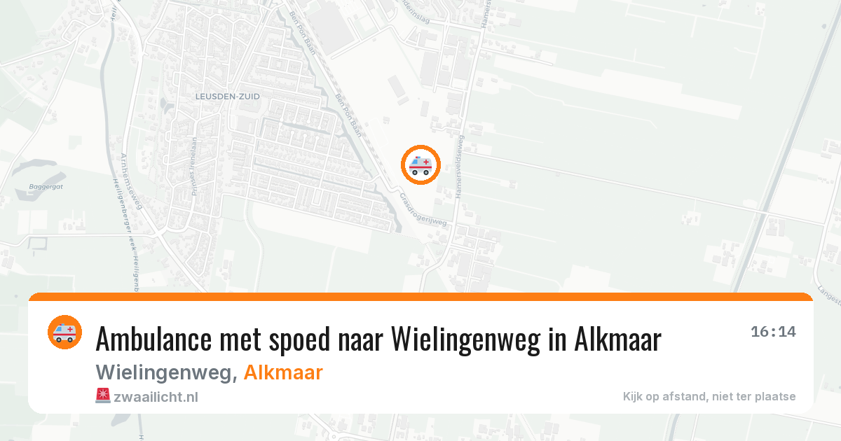 Ambulance met spoed naar Wielingenweg in Alkmaar — 28 jan 2026