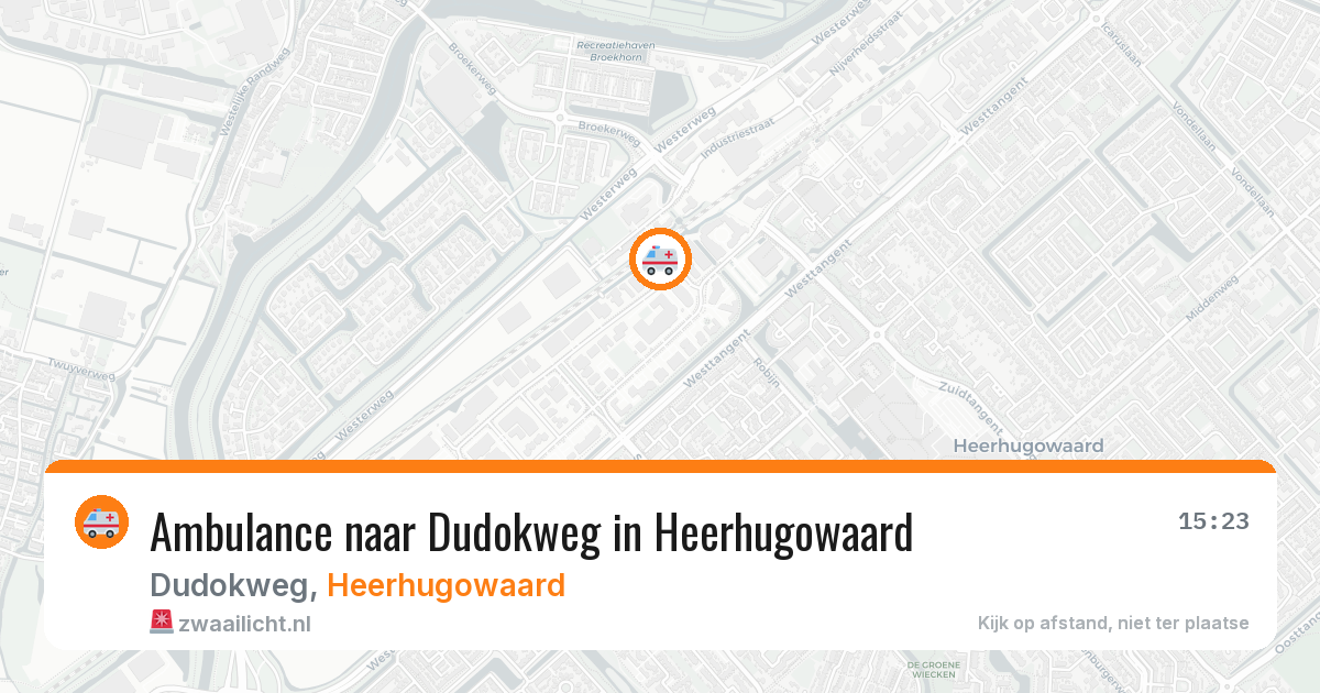 Ambulance naar Dudokweg in Heerhugowaard — 10 jun 2026