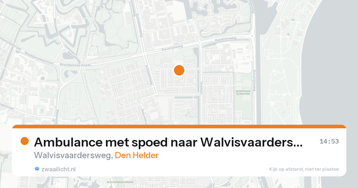 Ambulance met spoed naar Walvisvaardersweg in Den Helder — 5 jun 2026