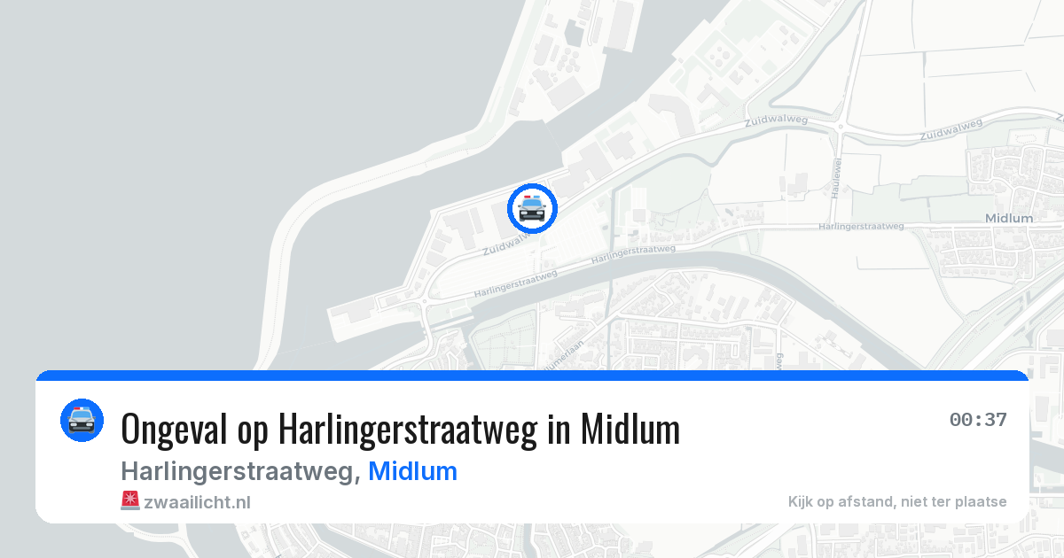 Ongeval op Harlingerstraatweg in Midlum — 29 jul 2026