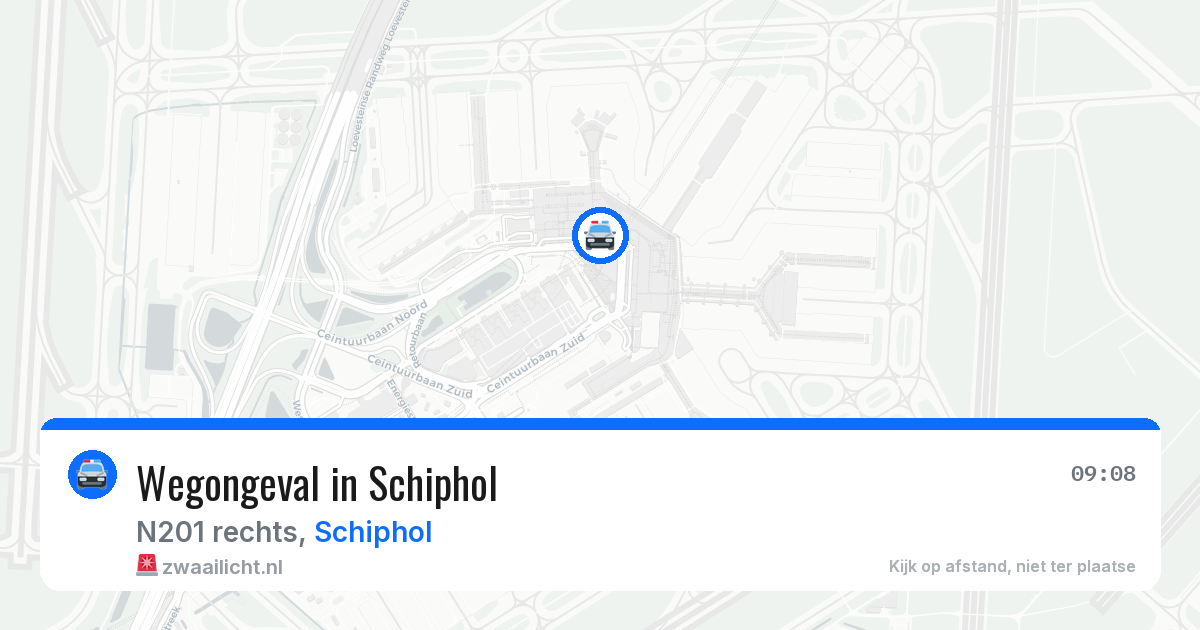 Wegongeval in Schiphol — 4 jul 2026