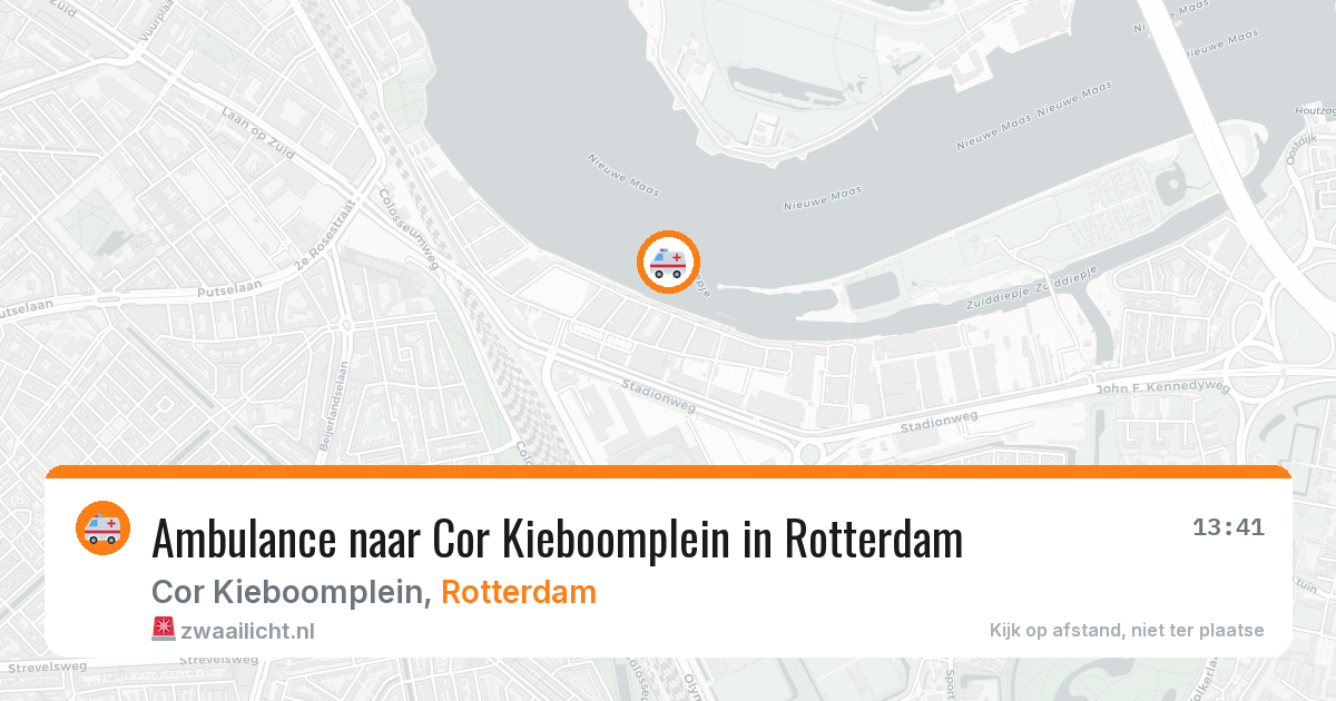 Ambulance naar Cor Kieboomplein in Rotterdam — 9 jun 2026