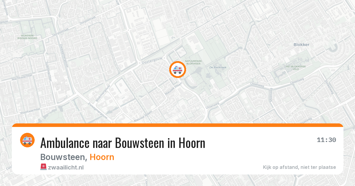Ambulance naar Bouwsteen in Hoorn — 27 mei 2026