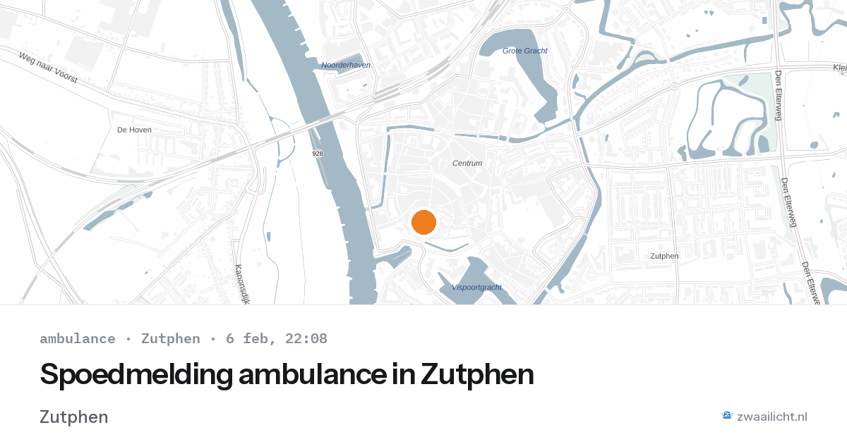 Spoedmelding ambulance in Zutphen — 6 feb 2026