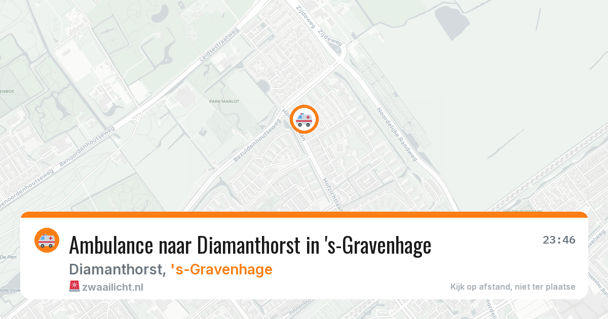 Ambulance naar Diamanthorst in 's-Gravenhage — 4 jul 2026