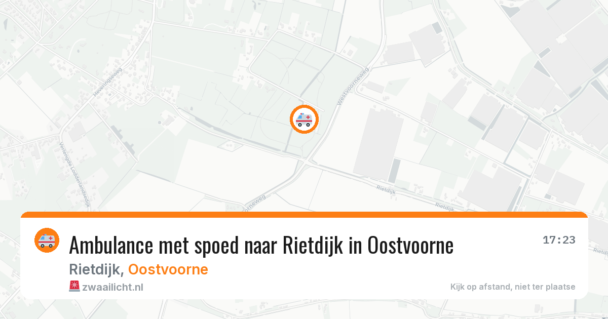 Ambulance met spoed naar Rietdijk in Oostvoorne — 26 jun 2026