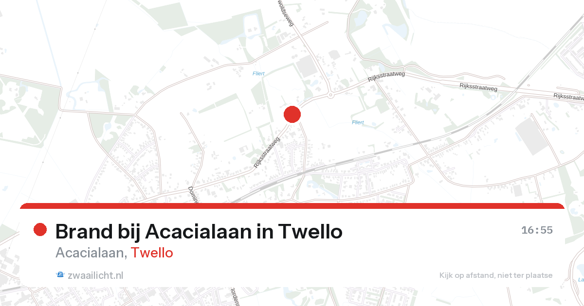Brand bij Acacialaan in Twello — 26 aug 2026