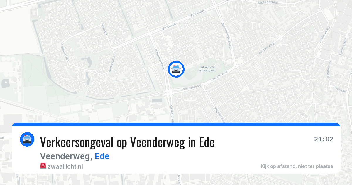 Verkeersongeval op Veenderweg in Ede — 10 apr 2026
