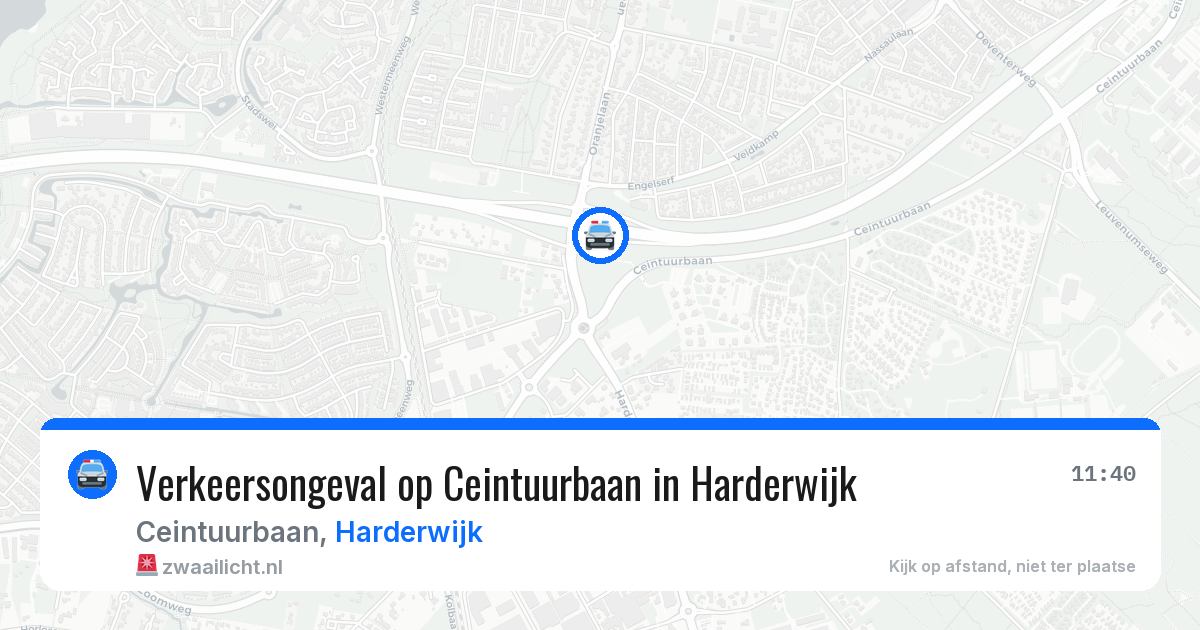 Verkeersongeval op Ceintuurbaan in Harderwijk — 22 mei 2026