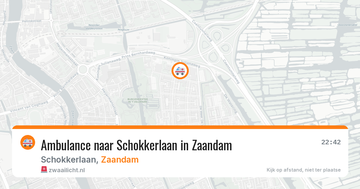 Ambulance naar Schokkerlaan in Zaandam — 5 apr 2026