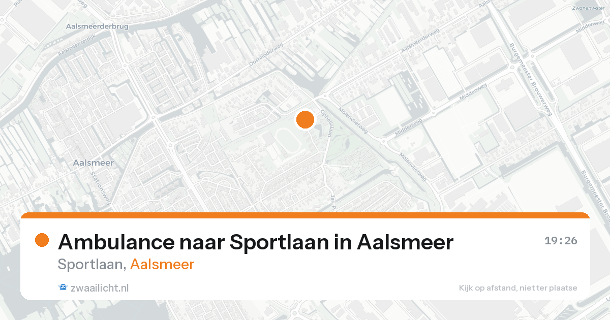 Ambulance naar Sportlaan in Aalsmeer — 30 jan 2026