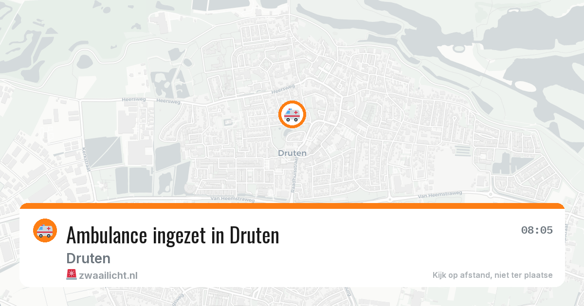 Ambulance ingezet in Druten — 6 jul 2026