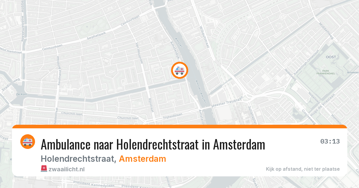 Ambulance naar Holendrechtstraat in Amsterdam — 6 mei 2026