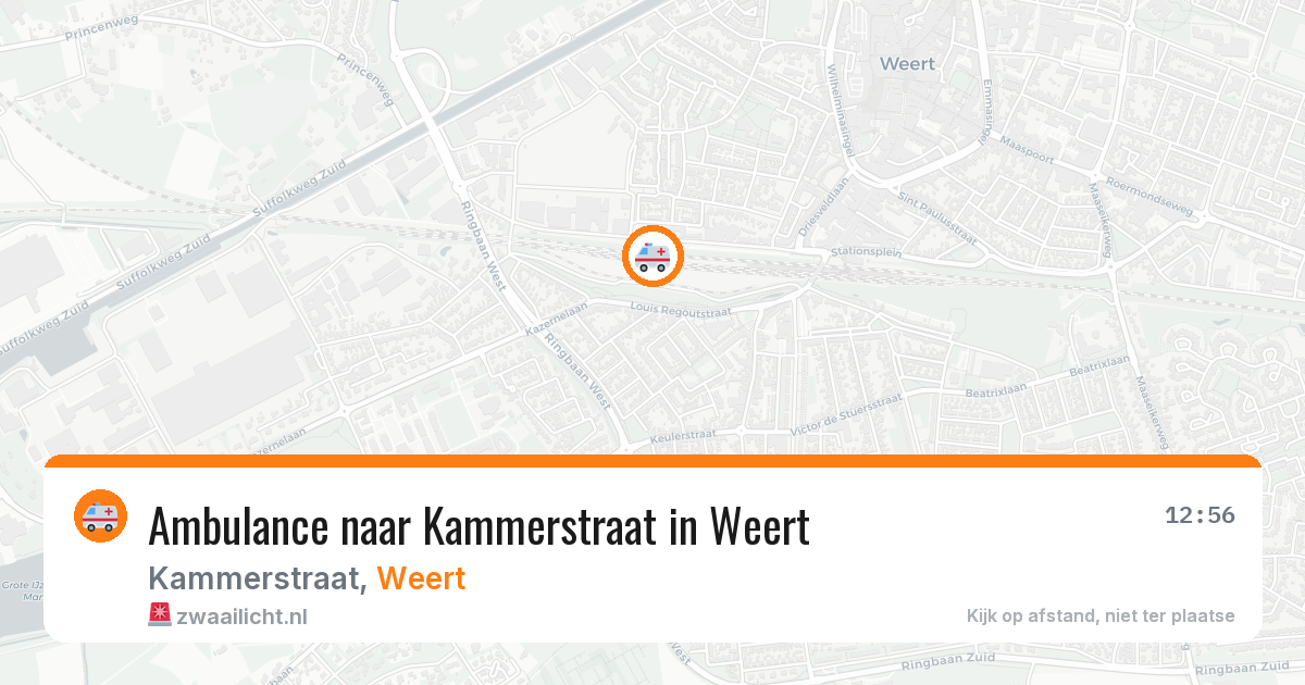 Ambulance naar Kammerstraat in Weert — 31 jul 2026