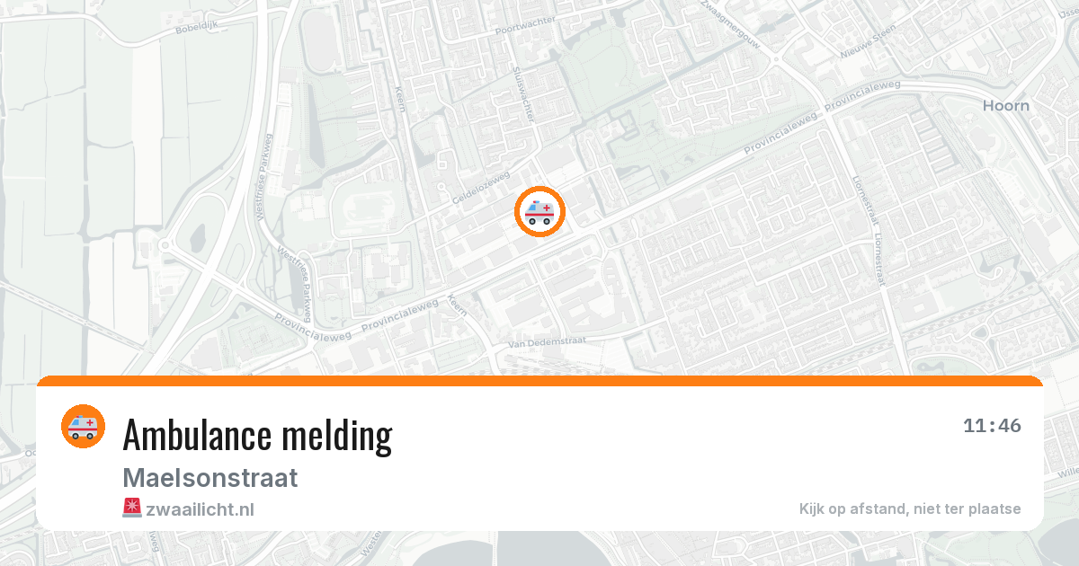 Ambulance melding — 30 apr 2026
