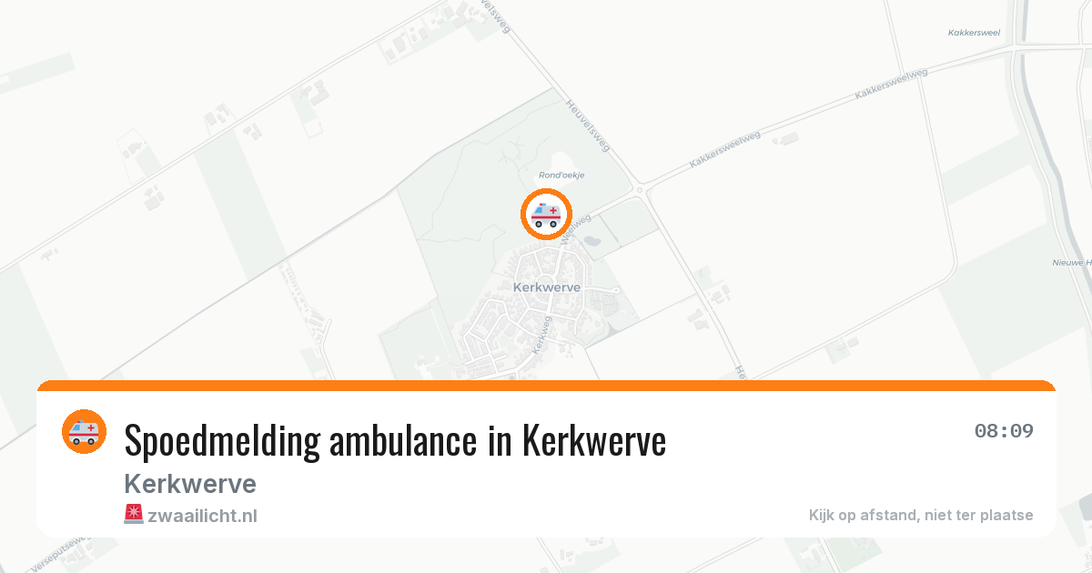 Spoedmelding ambulance in Kerkwerve — 31 jul 2026