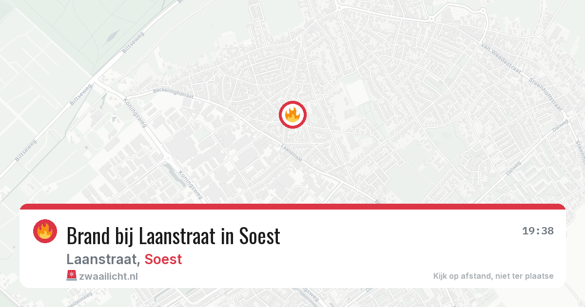 Brand bij Laanstraat in Soest — 17 jun 2026