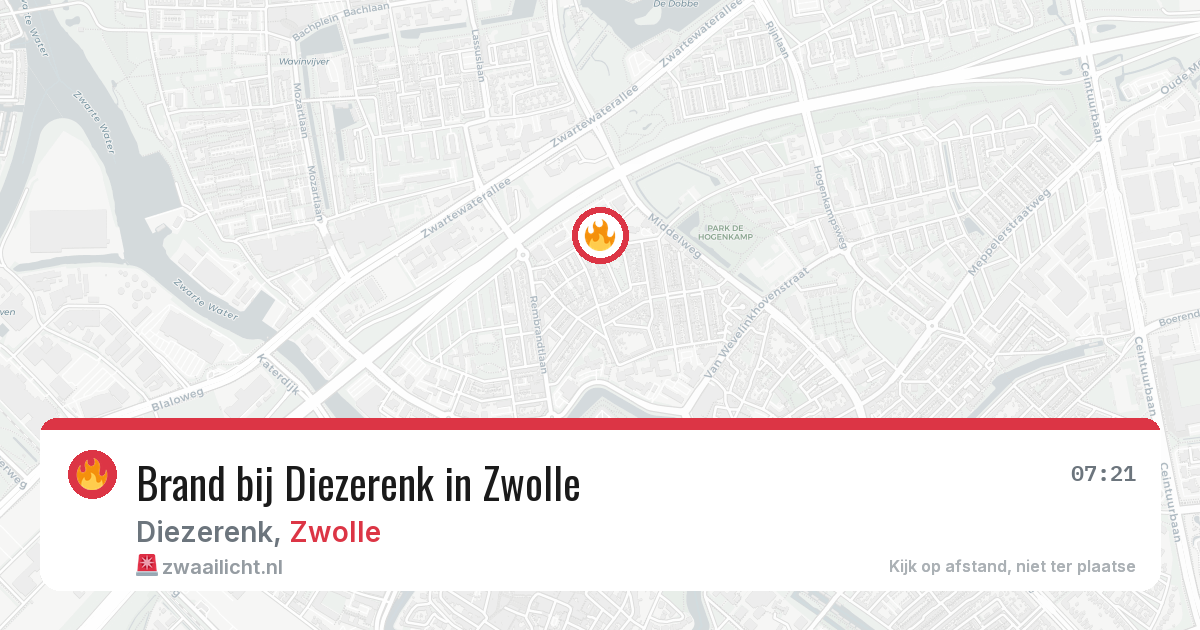 Brand bij Diezerenk in Zwolle — 4 aug 2026