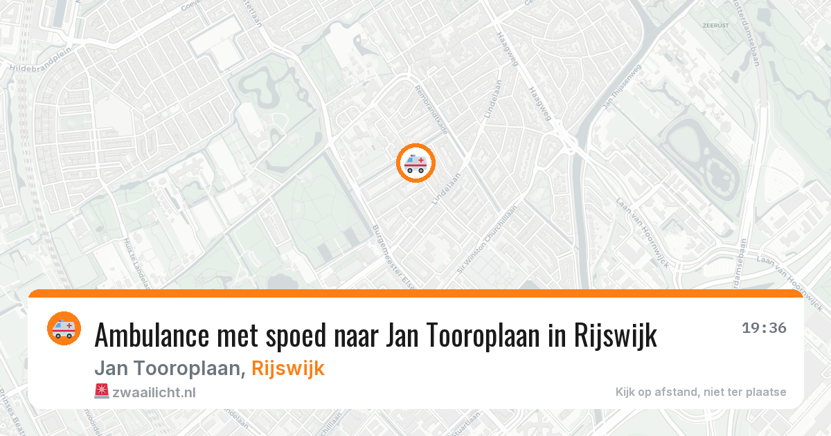Ambulance met spoed naar Jan Tooroplaan in Rijswijk — 17 jul 2026