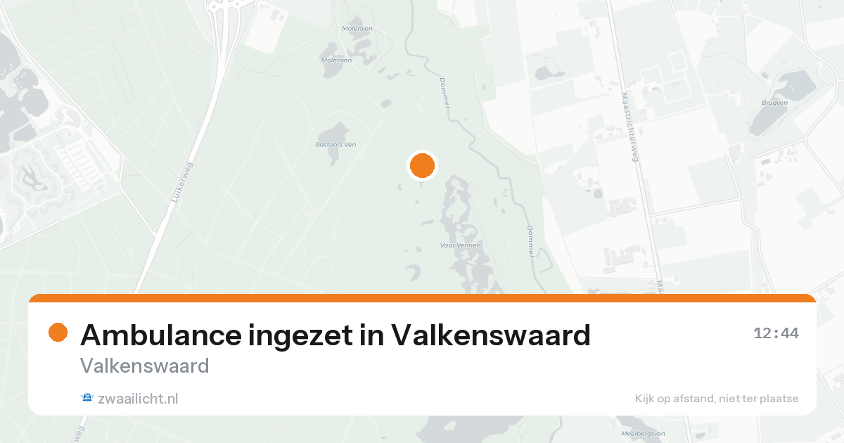 Ambulance ingezet in Valkenswaard — 15 aug 2026