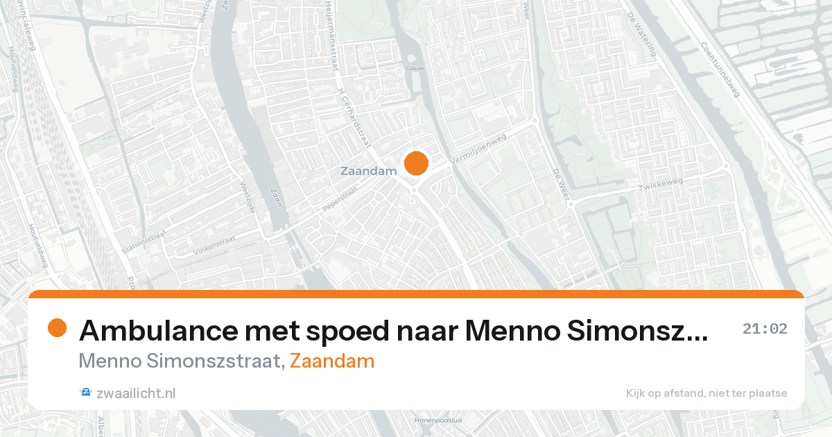 Ambulance met spoed naar Menno Simonszstraat in Zaandam — 30 jan 2026