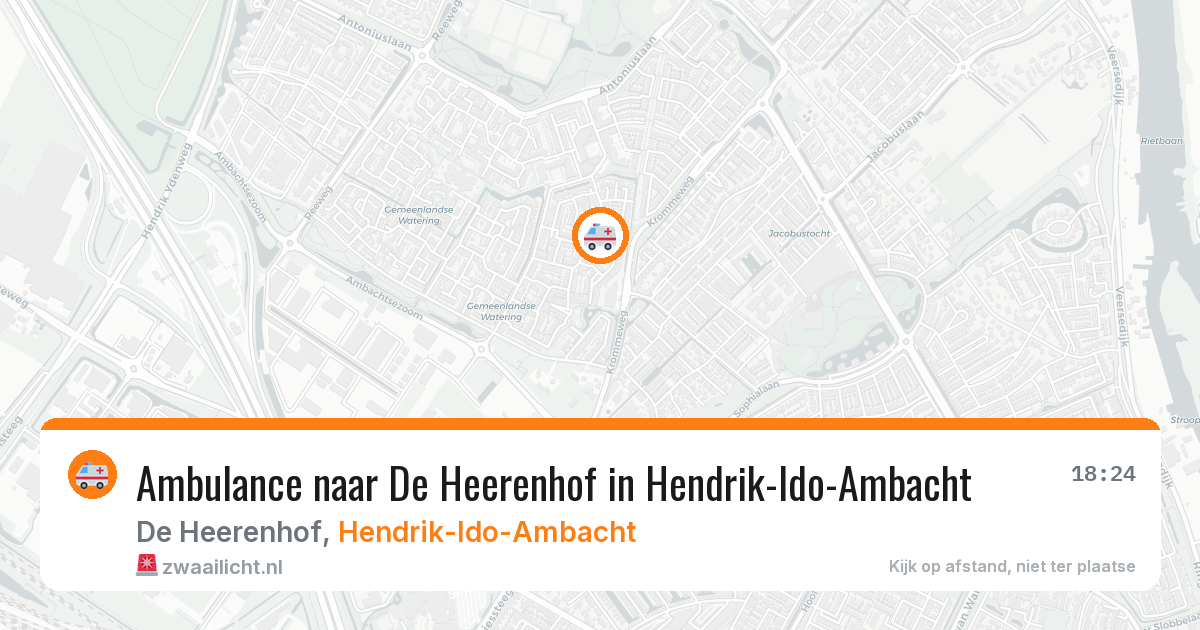 Ambulance naar De Heerenhof in Hendrik-Ido-Ambacht — 5 mei 2026