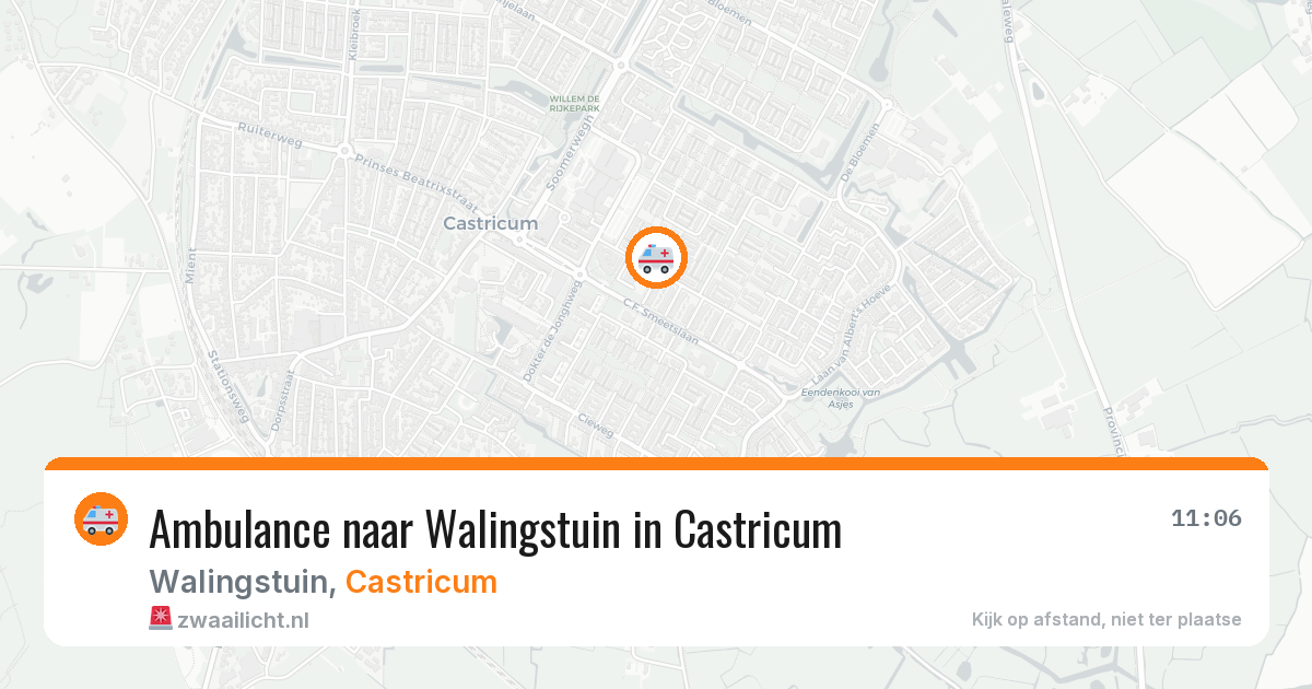 Ambulance naar Walingstuin in Castricum — 27 jan 2026