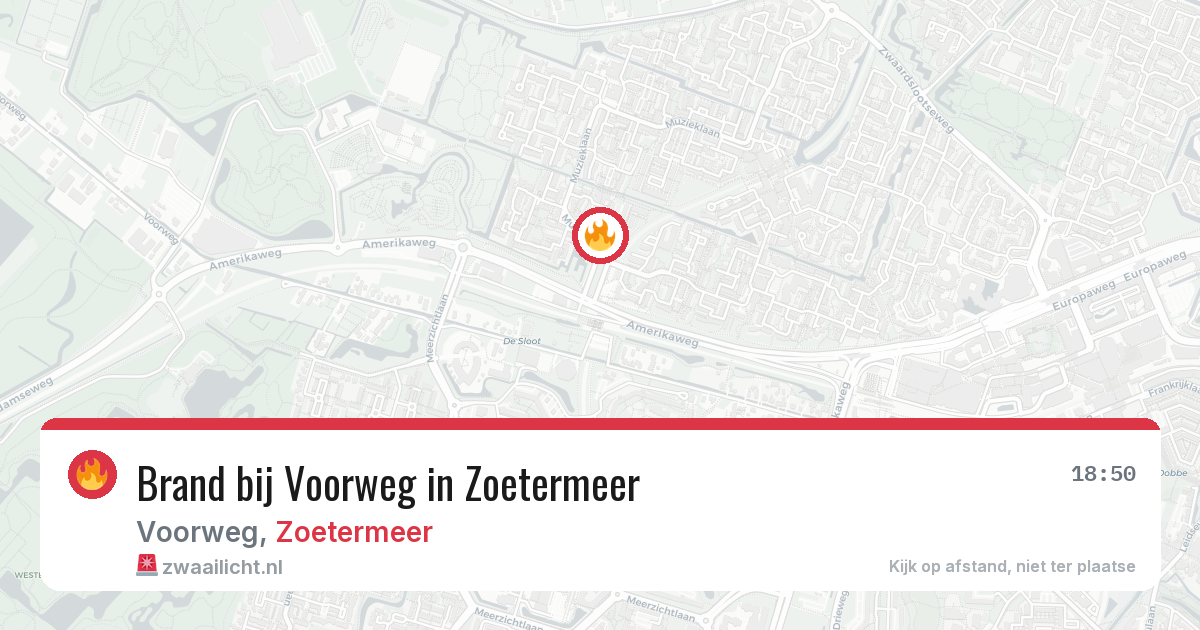 Brand bij Voorweg in Zoetermeer — 20 mrt 2026